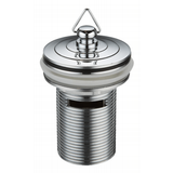 Aspire Plug & Waste 32mm With Overflow Deluxe Plug - Chrome
