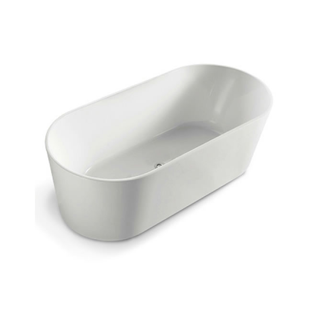 BNK Naga Freestanding Bath Matt White - 1500 X 750 X 580mm