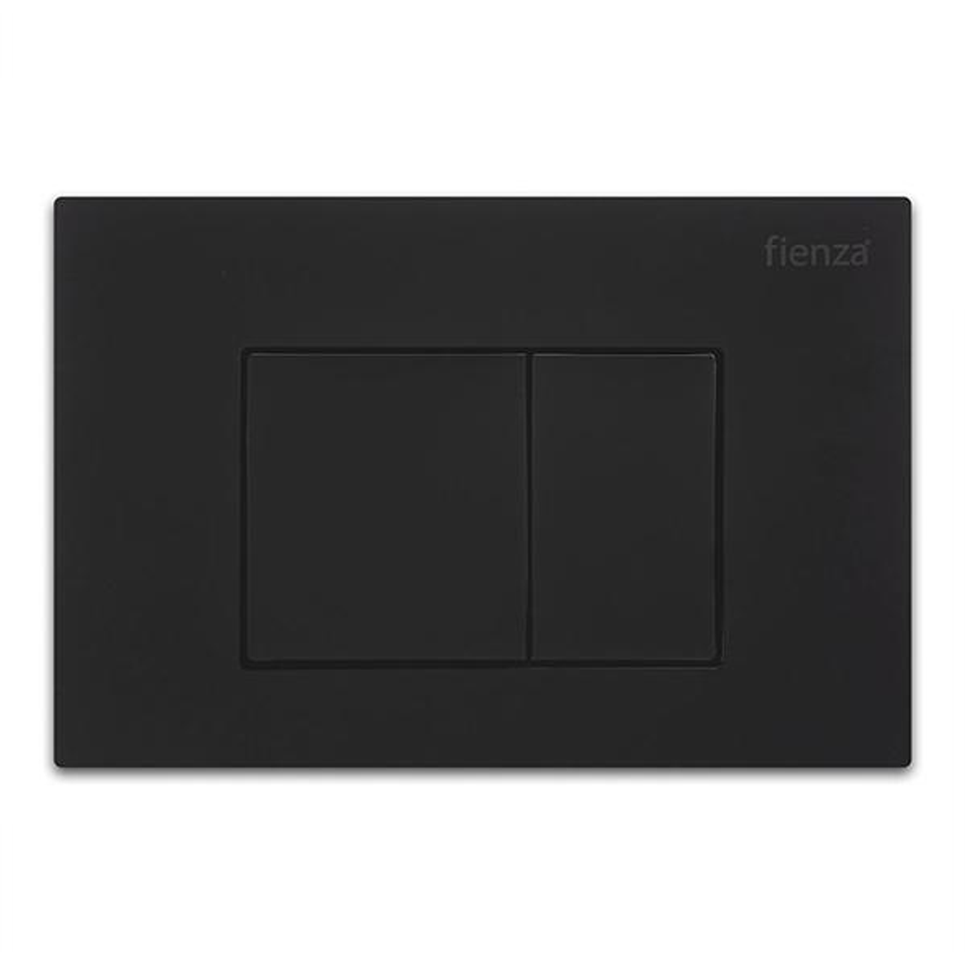 R&T Square Button Flush Plate - Matte Black