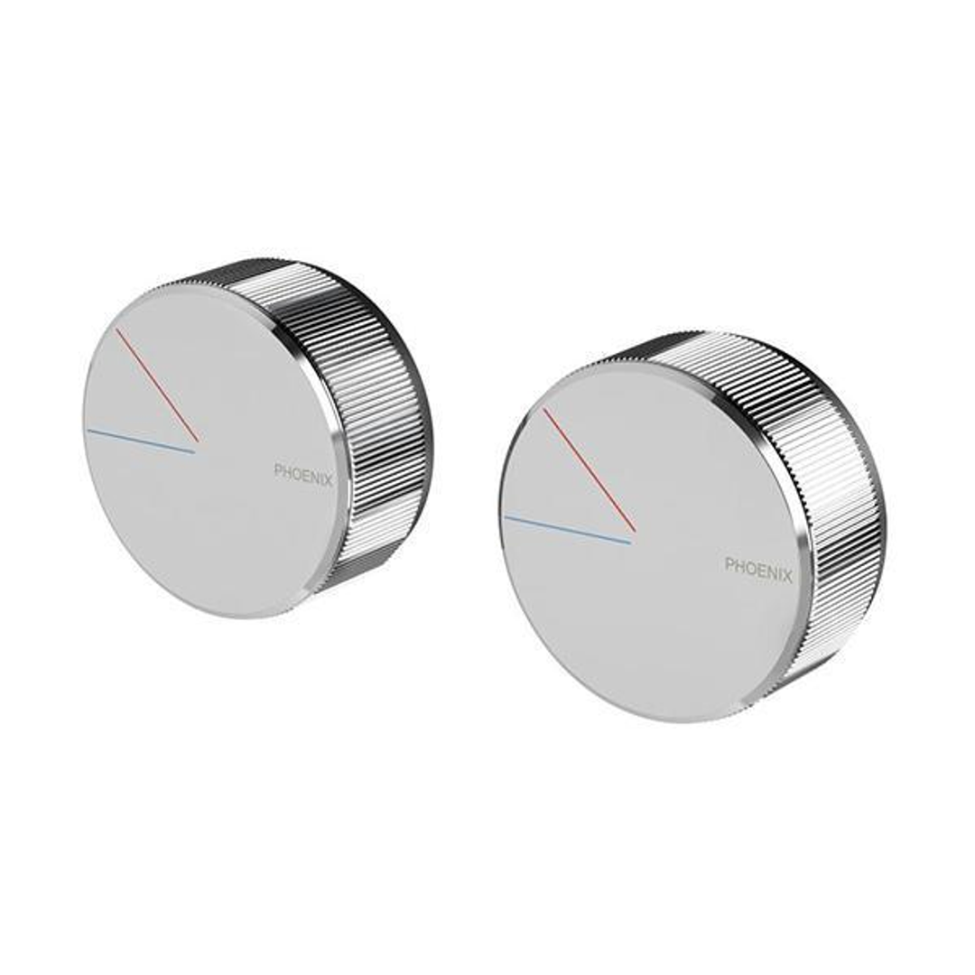 Axia Twin Shower/Wall Phoenix Mixer - Chrome