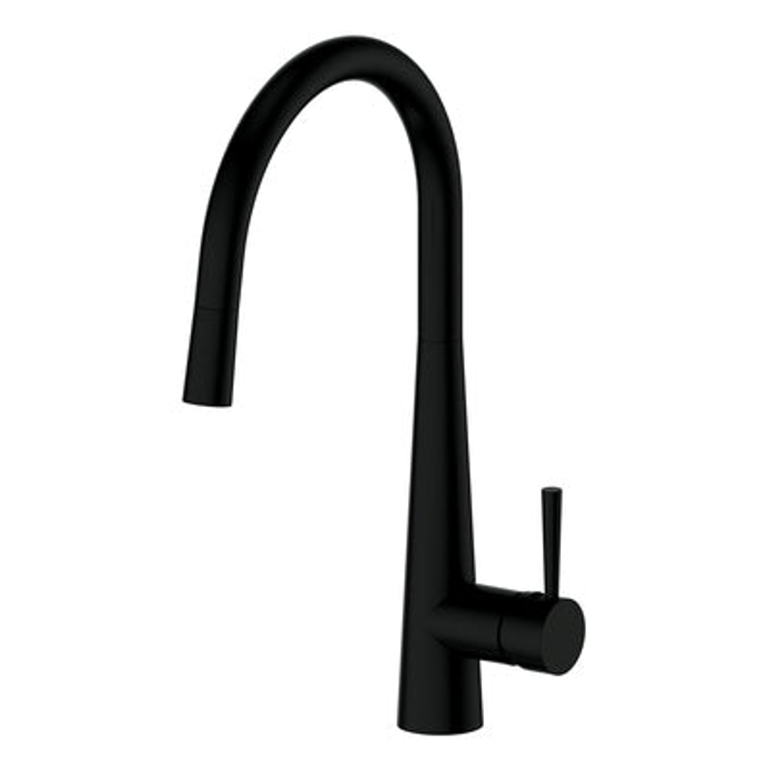 Greens Galiano Pull Down Sink Mixer - Matt Black