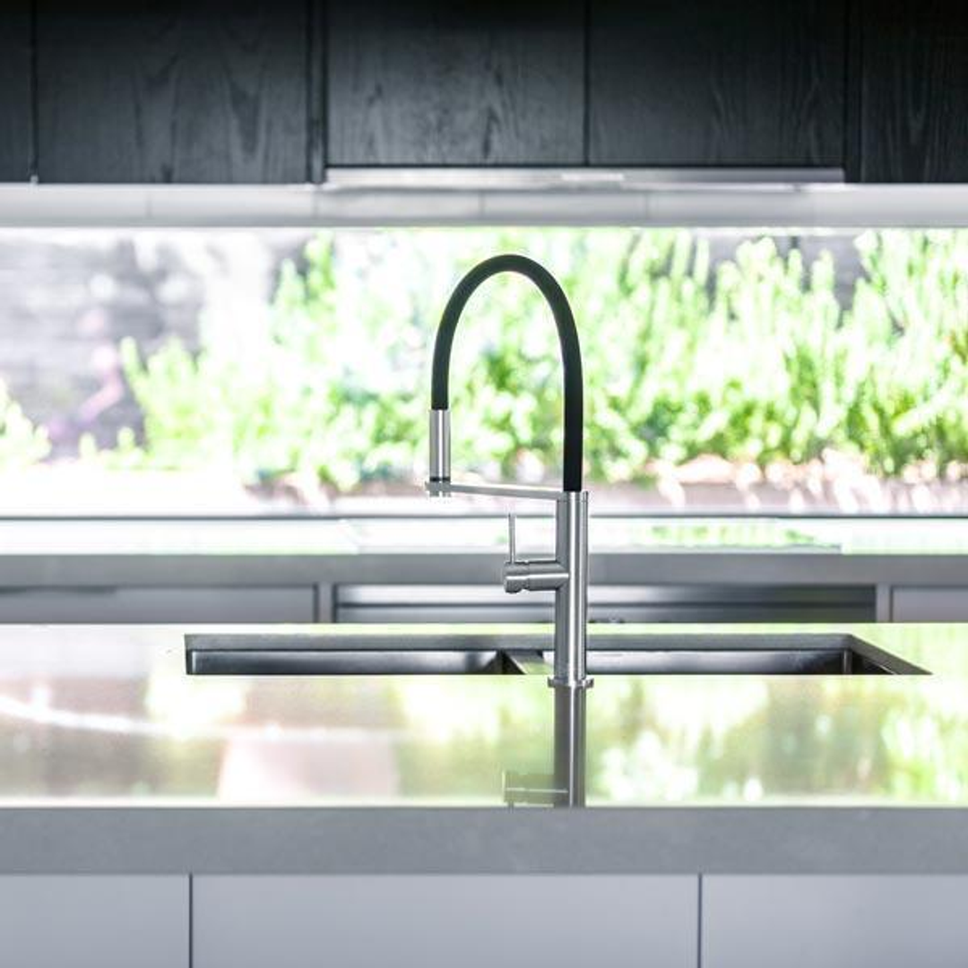 Blix Flexible Hose Sink Phoenix Mixer (Round) - Chrome