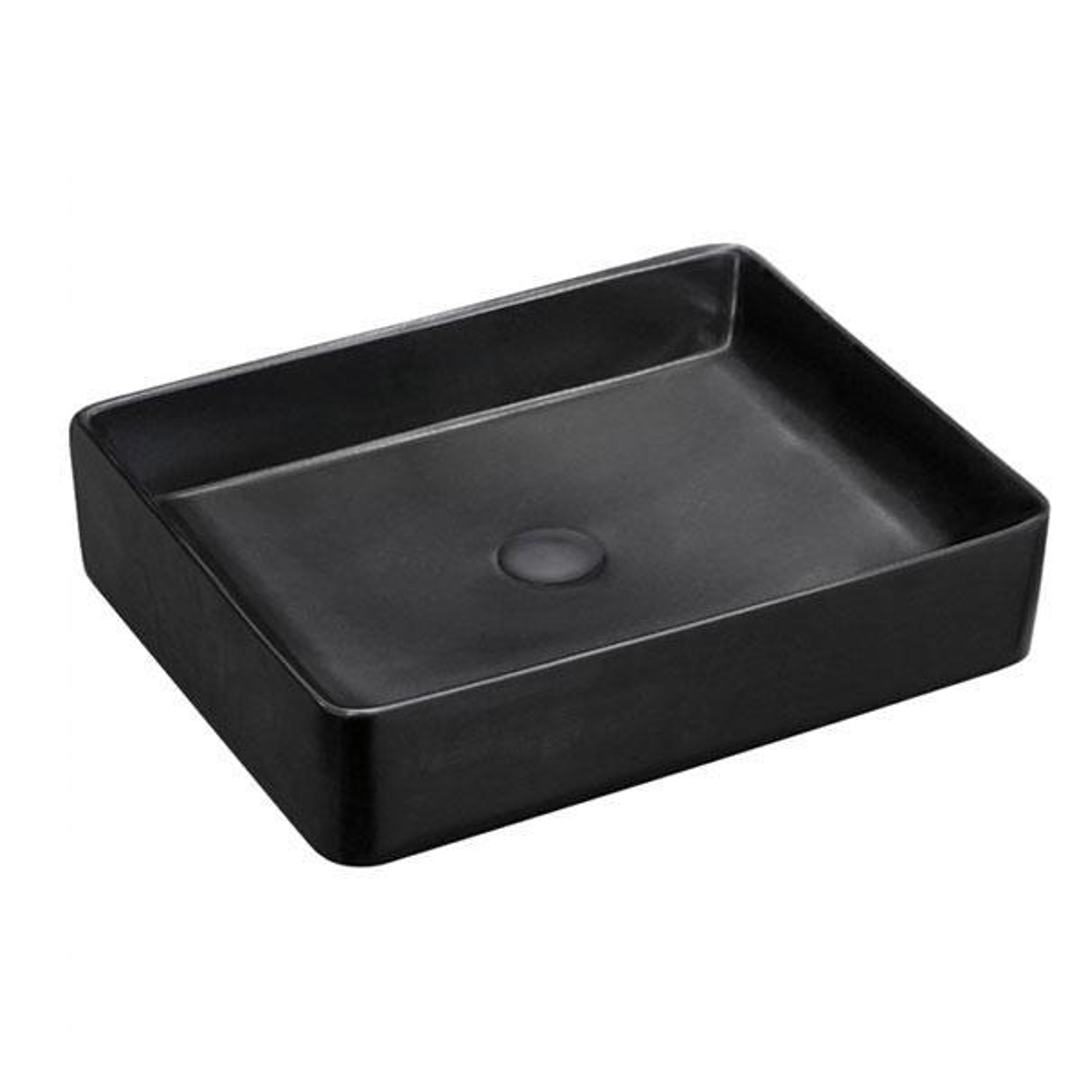 Luciana Matte Black Above Counter Fienza Basin