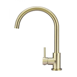 Meir Round Gooseneck Kitchen Mixer Tap - Tiger Bronze