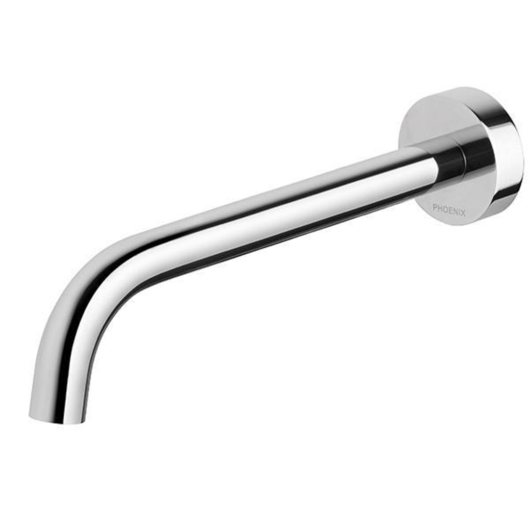 Phoenix Vivd Slimline Basin Outlet 230Mm Curved - Chrome