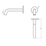 Aspire Air 210mm Bath Outlet - Chrome