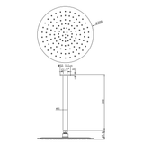 Aspire Air 300mm Shower Ceiling Arm - Brushed Brass