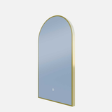 A Series Arch Backlit Remer Mirror - Nordic Gold Frame