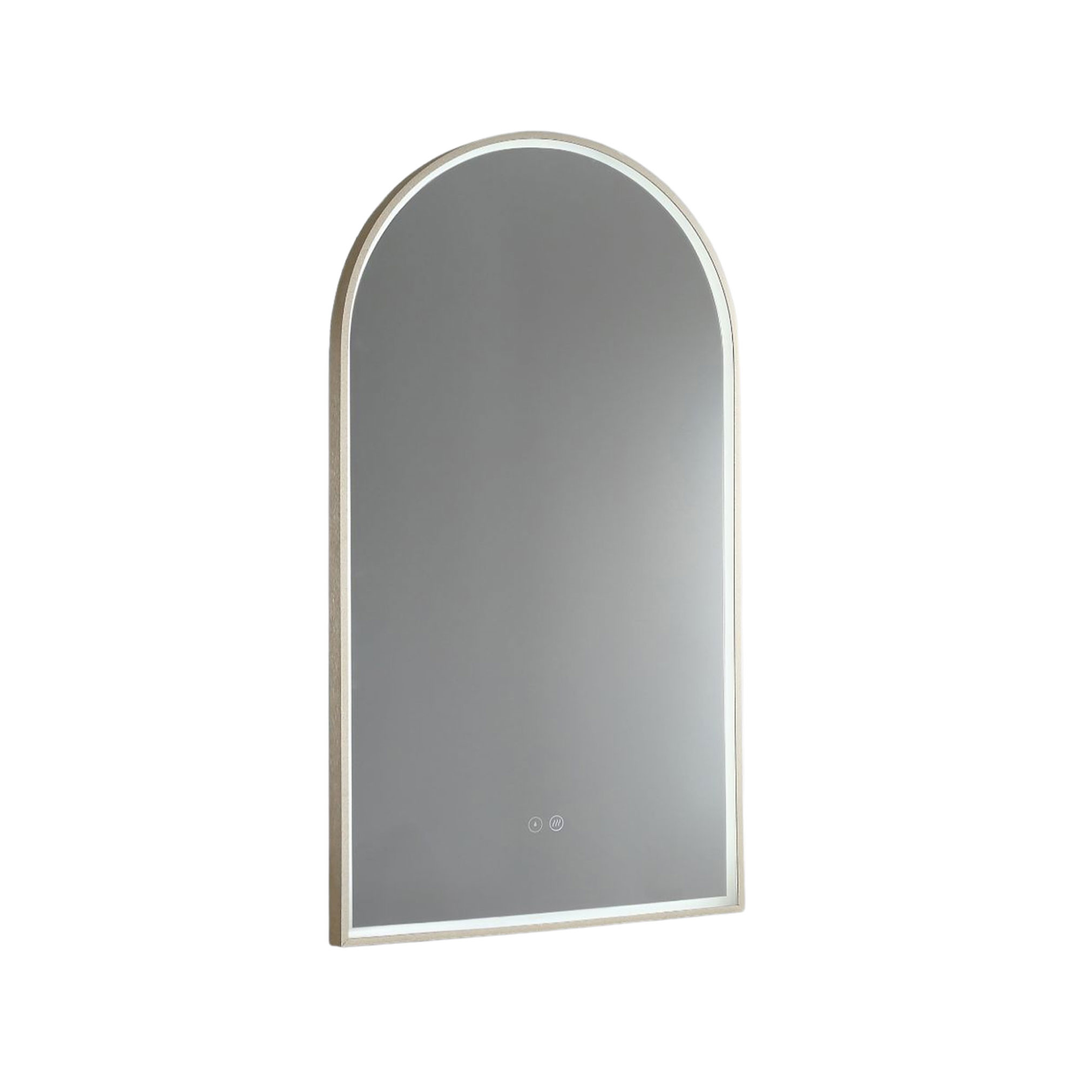 Arch 500D Led Remer Mirror Baltic Brass Frame With Mirage Magnifier