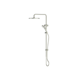 Greens Ashmore Bubblejet Twin Rail Shower Pvd Brushed Nickel