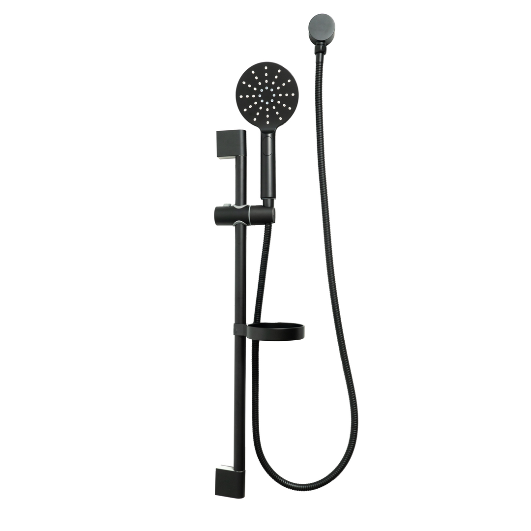 Aspire Within Shower Rail Shower Round - Matte Black