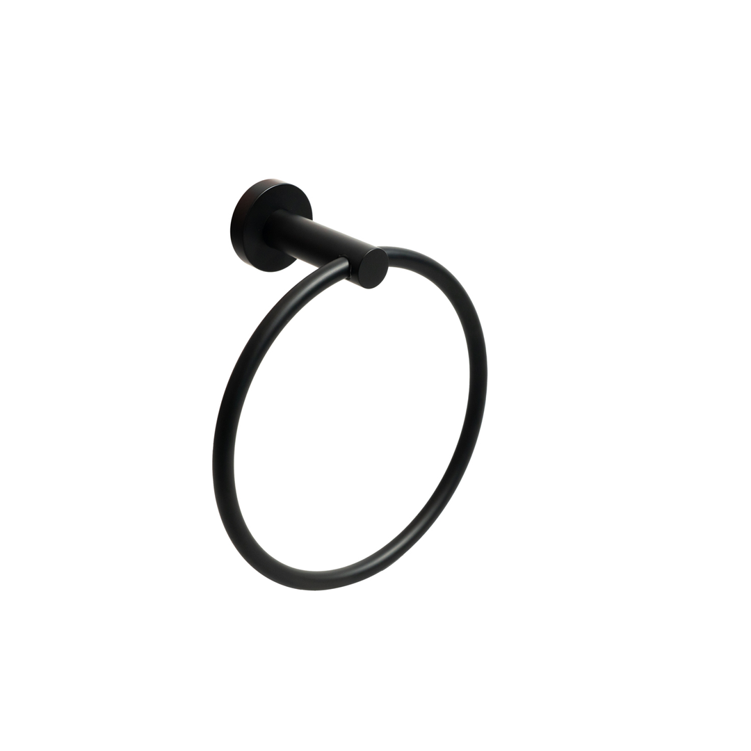 Aspire Within Towel Ring - Matte Black