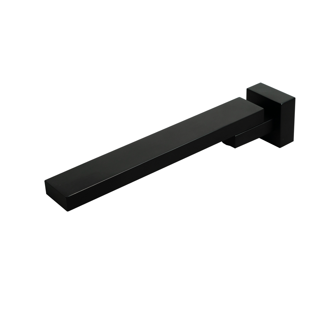 Aspire Midnight Bath Outlet Swivel - Matte Black