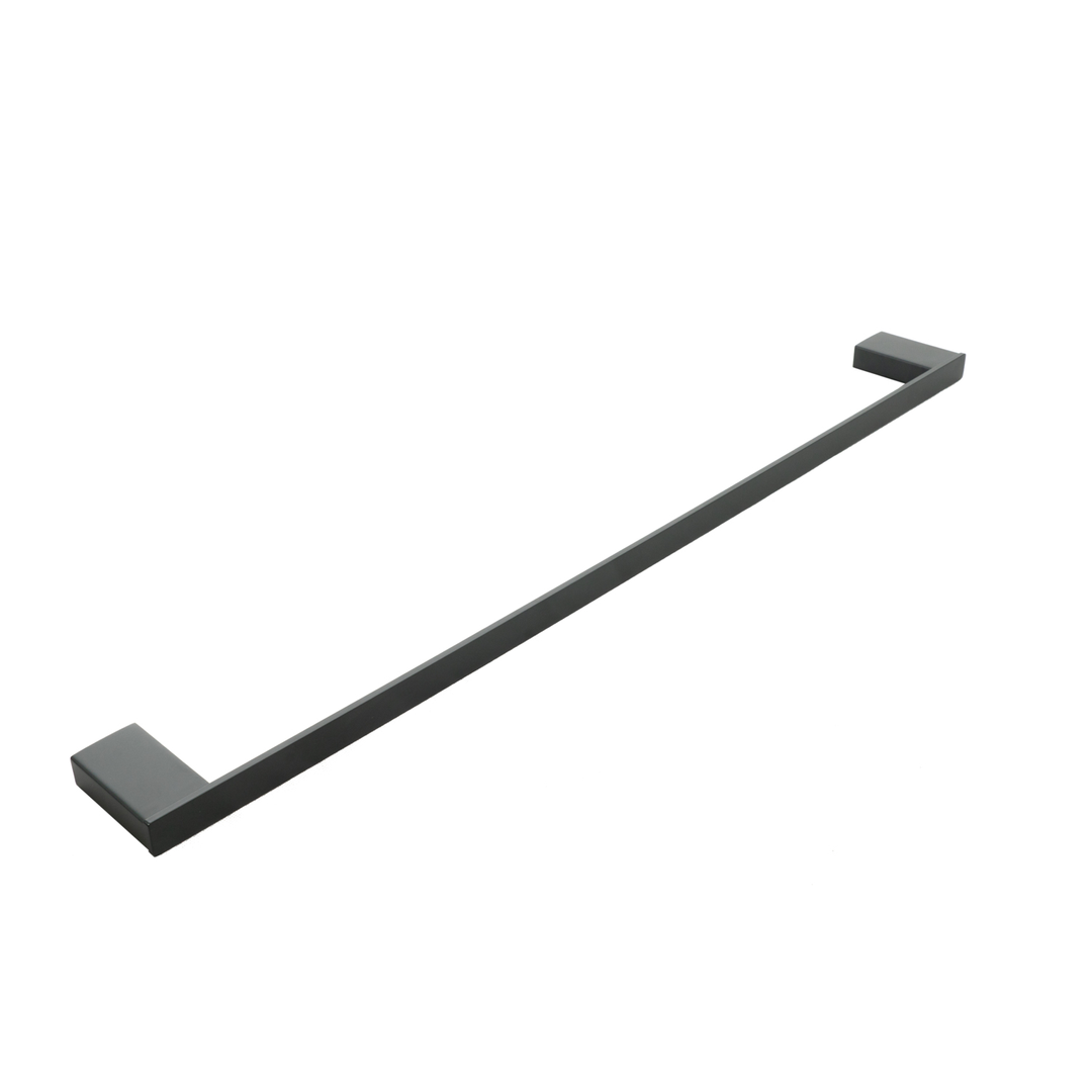 Aspire Midnight 750Mm Single Towel Rail - Matte Black