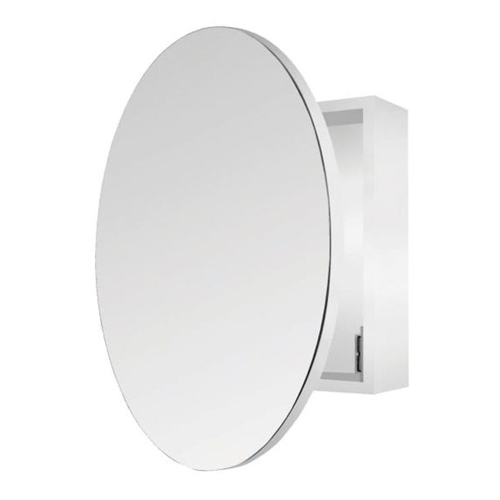 Thermogroup Round Shaving Mirror Cabinet 400x400x150mm with 600mmø Mirror Door