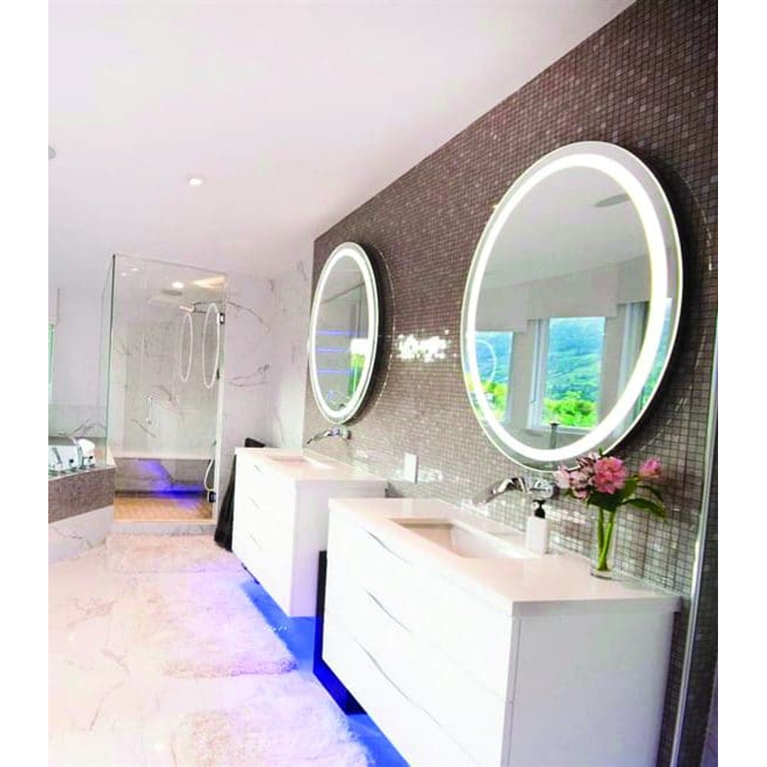 Thermogroup BACKLIT ROUND MIRROR WITH BORDER 610mm 18 WATTS