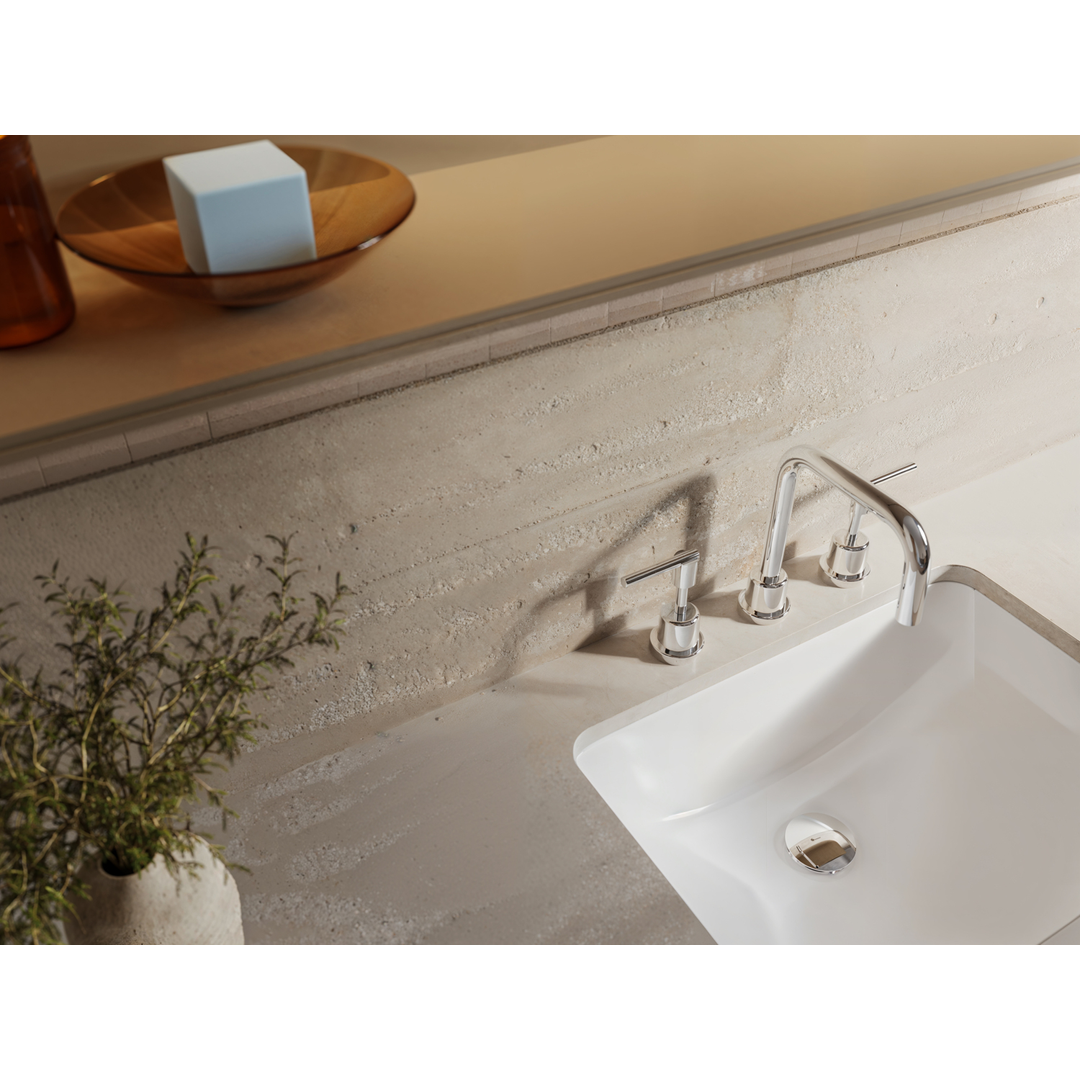 Aspire Air Lever Handle 3 Piece Basin Set - Chrome