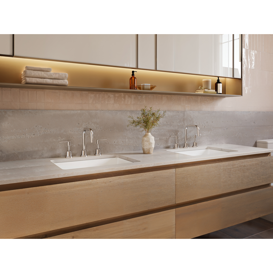 Aspire Air Lever Handle 3 Piece Basin Set - Chrome