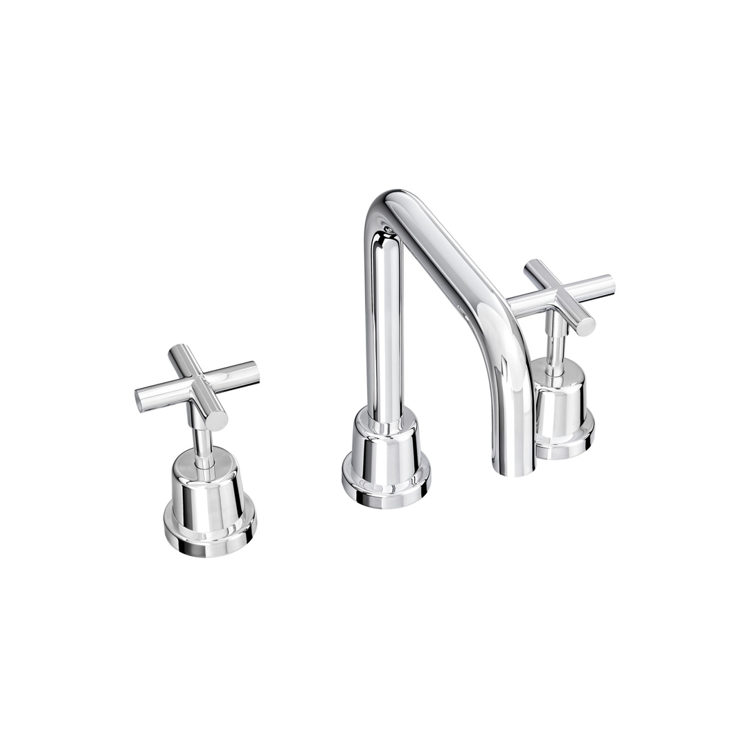 Aspire Air Cross Handle 3 Piece Basin Set - Chrome