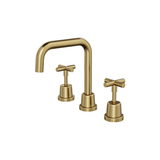 Aspire Air Cross Handle 3 Piece Basin Set - Brushed Brass