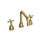 Aspire Air Cross Handle 3 Piece Basin Set - Brushed Brass