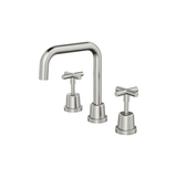 Aspire Air Cross Handle 3 Piece Basin Set - Brushed Nickel
