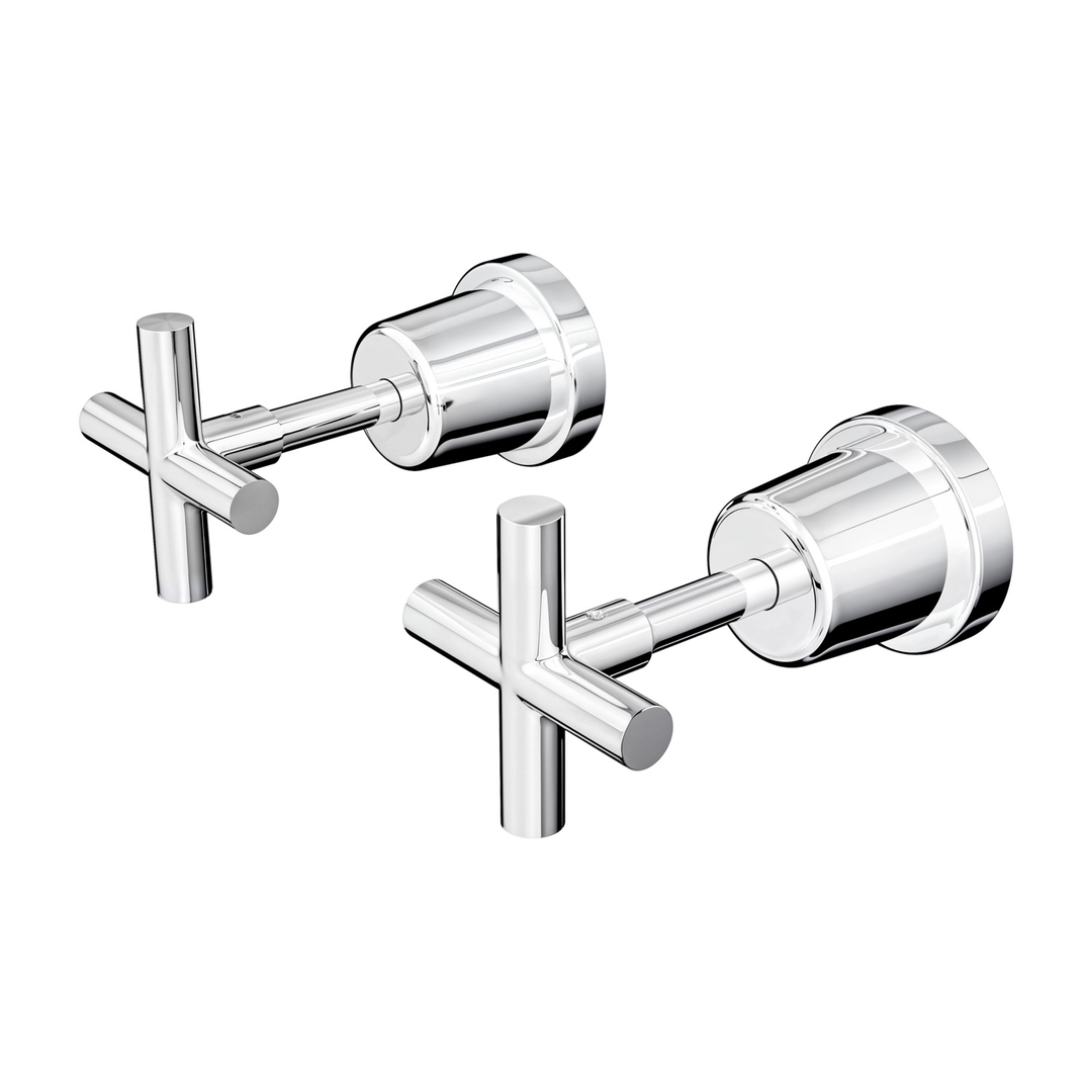 Aspire Air Cross Handle Wall Top Assemblies - Chrome