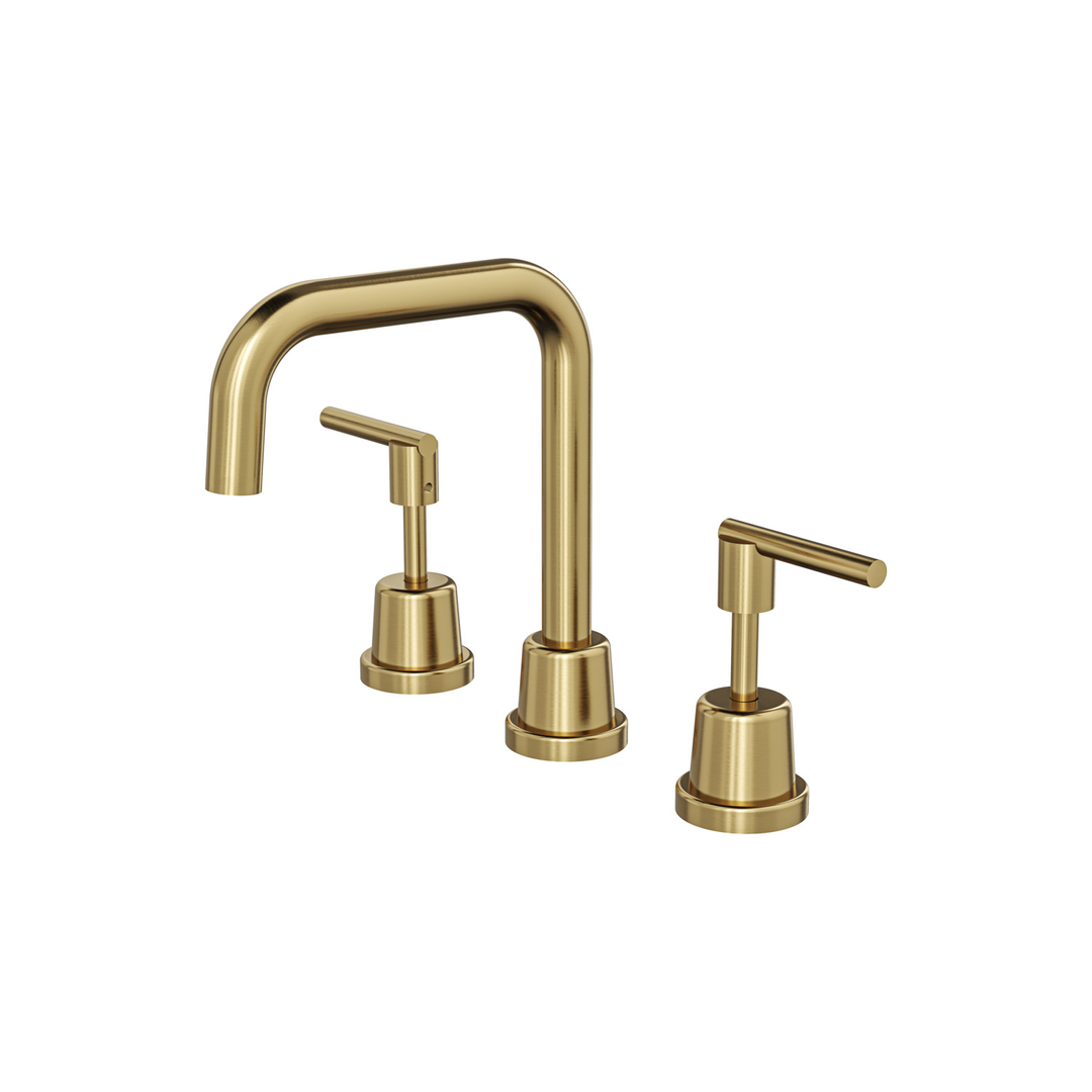 Aspire Air Lever Handle 3 Piece Basin Set - Brushed Brass