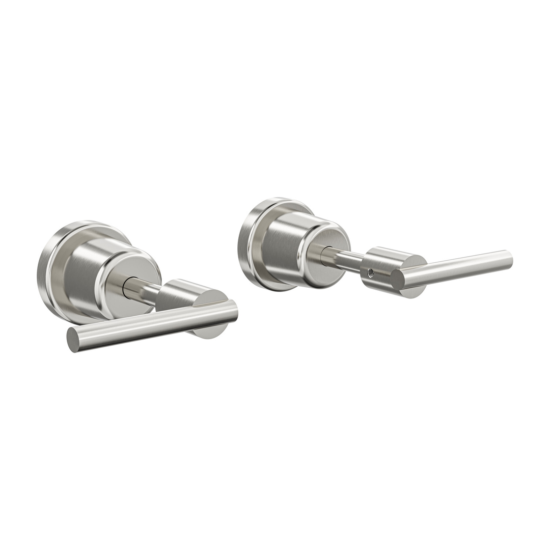 Aspire Air Lever Handle Wall Top Assemblies - Brushed Nickel