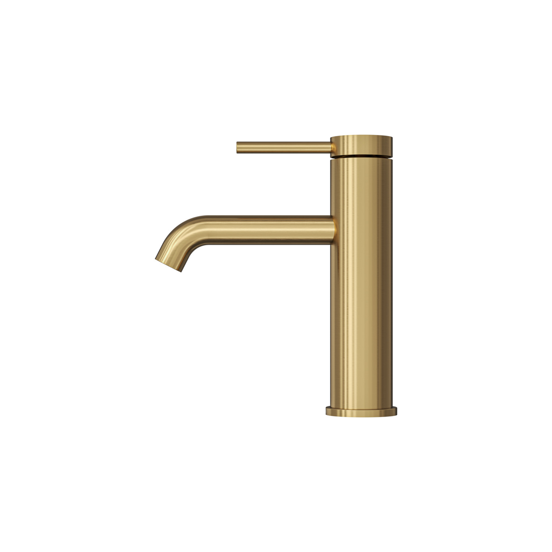 Aspire Air Pin Lever Basin Mixer - Brushed Brass