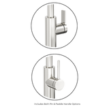 Aspire Air Pin Lever Kitchen Mixer (Non-Pullout Pin And Paddle Inc) - Brushed Nickel