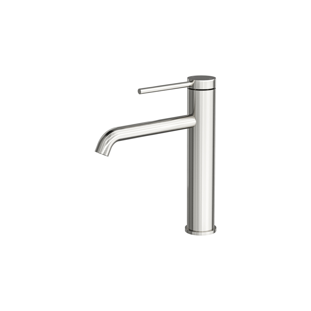 Aspire Air Pin Lever Mid Basin Mixer - Brushed Nickel