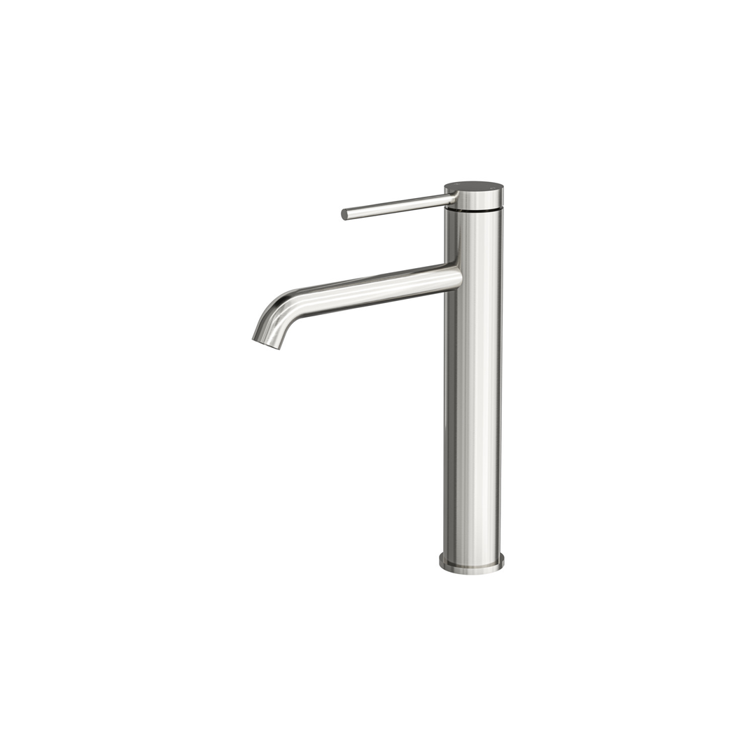 Aspire Air Pin Lever Tall Basin Mixer - Brushed Nickel