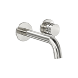 Aspire Air Wall Basin/Bath Mixer (Separate Plate) - Brushed Nickel