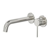 Aspire Air Wall Basin/Bath Mixer (Separate Plate) - Brushed Nickel