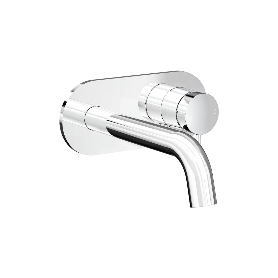 Aspire Air Wall Mixer With Spout And Plate - Chrome
