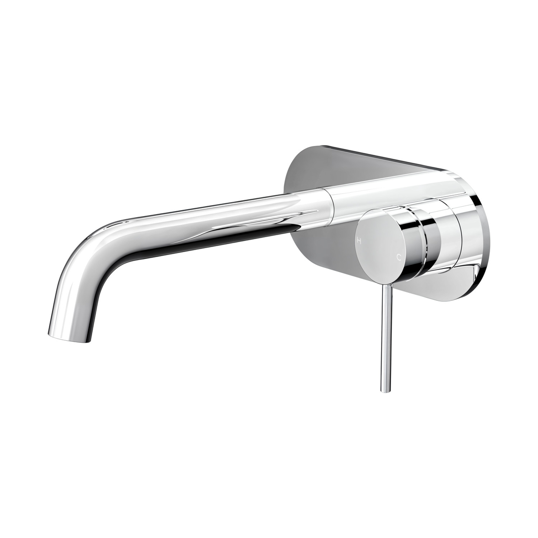 Aspire Air Wall Mixer With Spout And Plate - Chrome