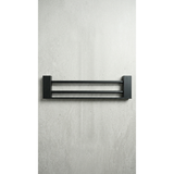 Aspire Midnight 600Mm Double Towel Rail - Matte Black