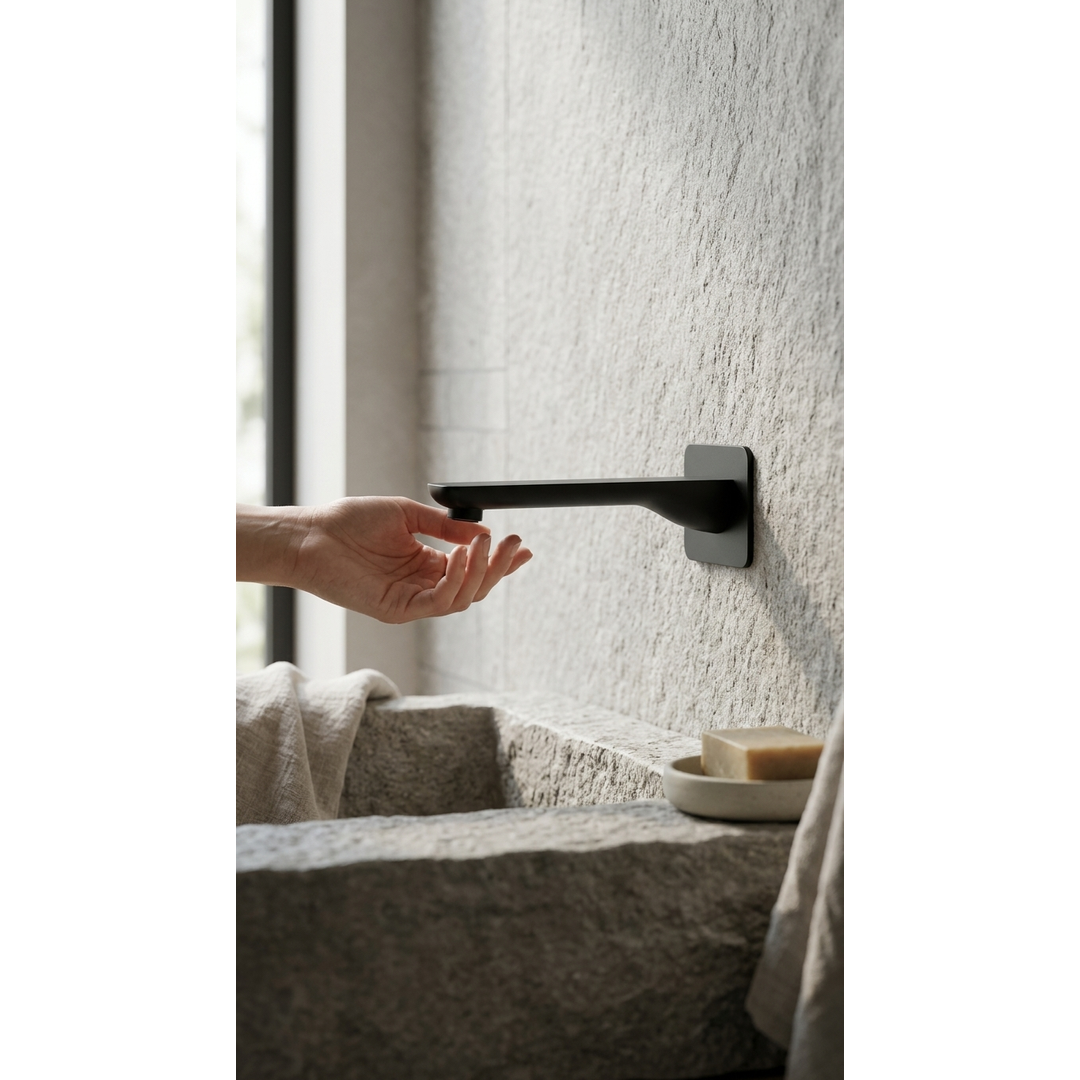 Aspire Midnight Bath Outlet - Matte Black