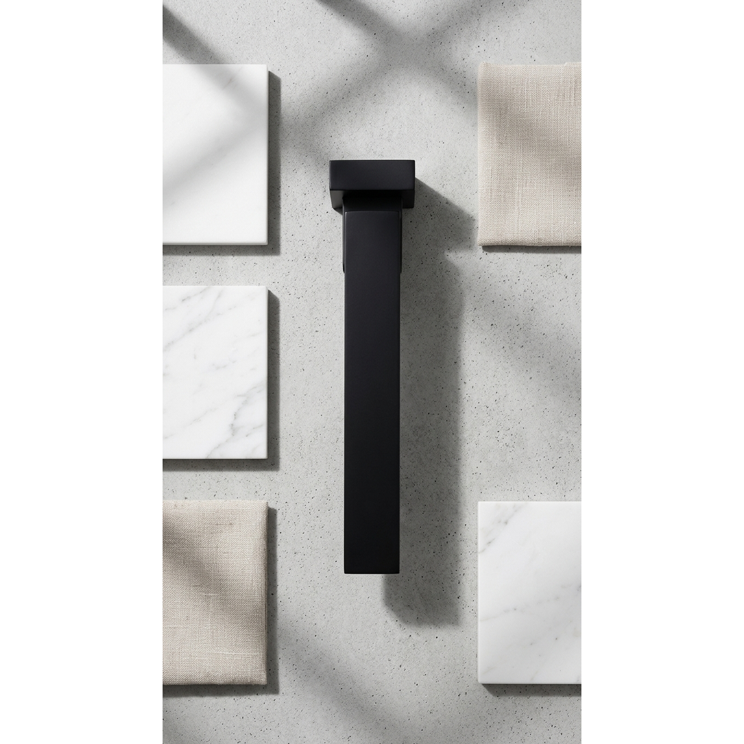 Aspire Midnight Bath Outlet Swivel - Matte Black