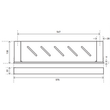 Aspire Midnight Metal Shelf - Matte Black