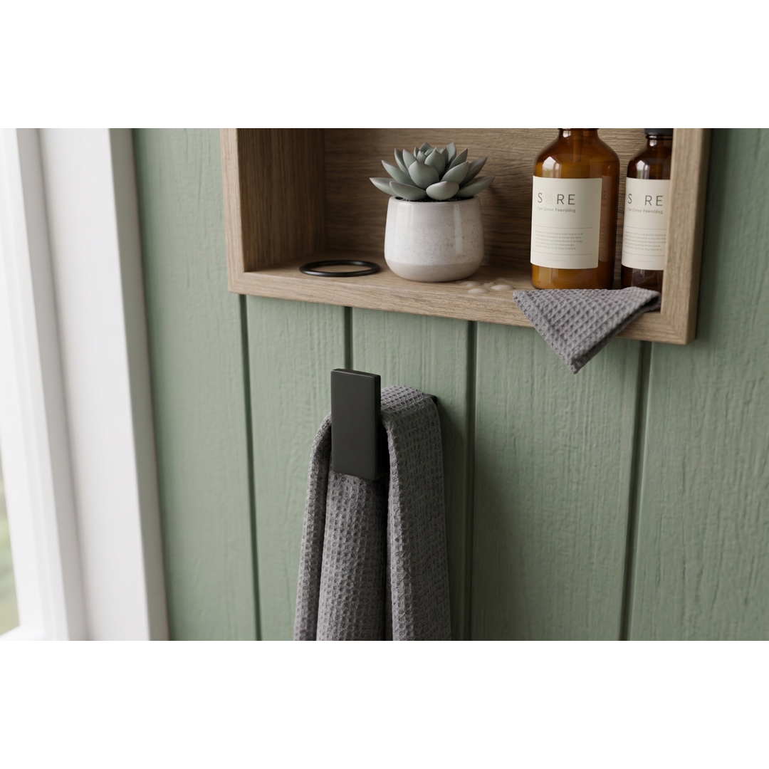 Aspire Midnight Robe Hook - Matte Black