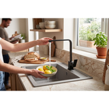Aspire Midnight Sink Mixer Swivel - Matte Black