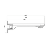 Aspire Nuovo 210mm Bath Outlet - Brushed Nickel