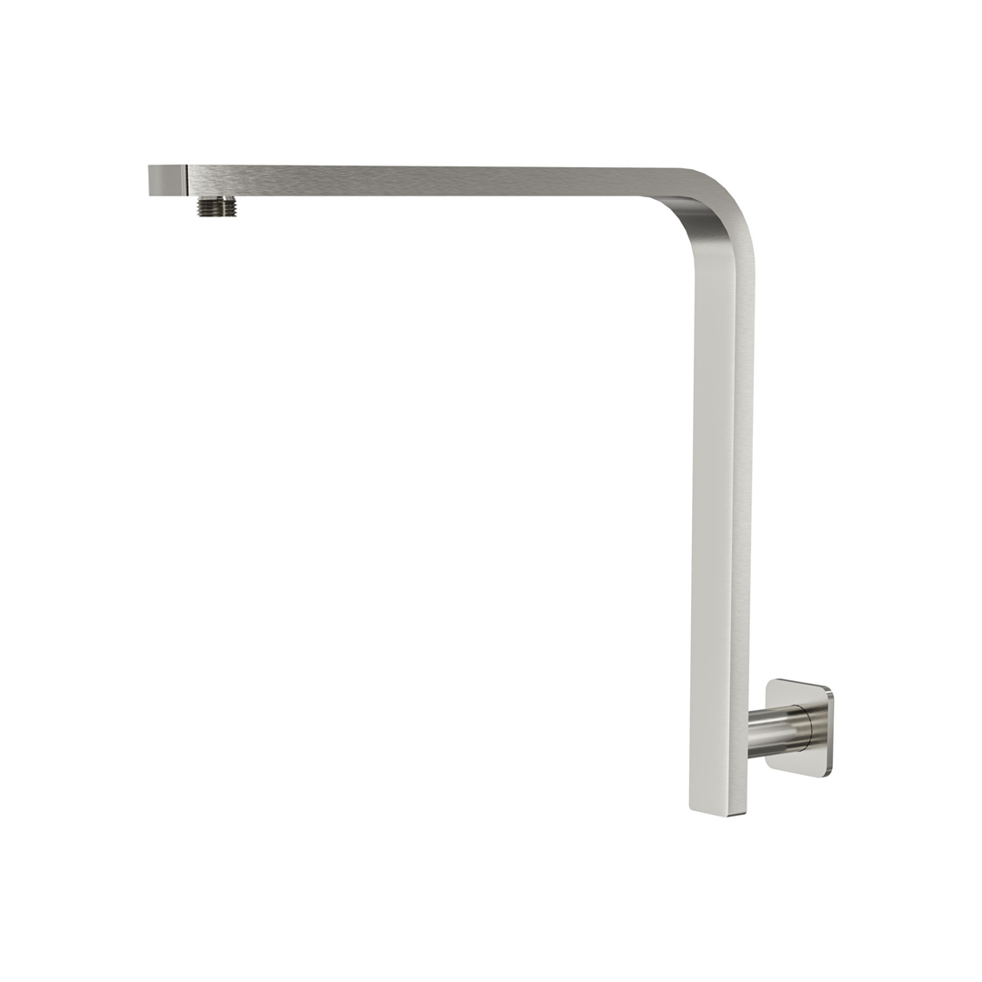 Aspire Nuovo 400mm Upswept Shower Arm - Brushed Nickel