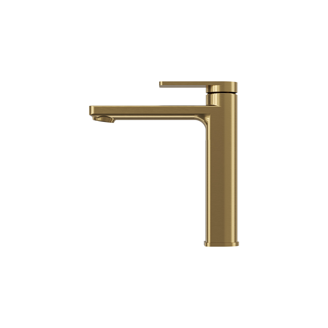 Aspire Nuovo Mid Basin Mixer - Brushed Brass
