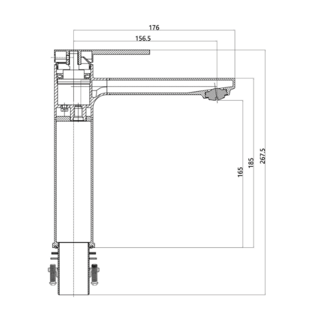 Aspire Nuovo Mid Basin Mixer - Chrome