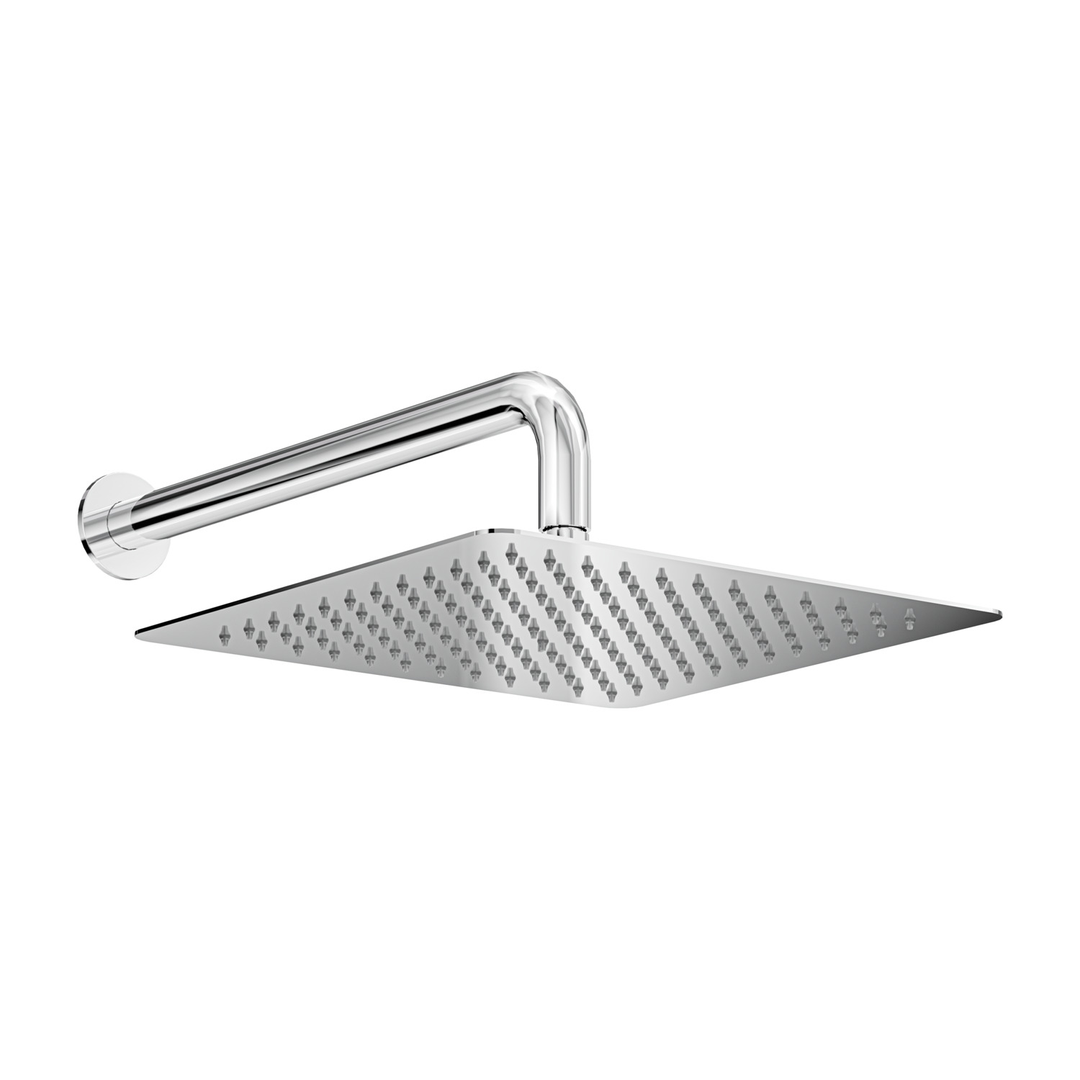 Aspire Nuovo Overhead Shower With Arm (300mm Head 400mm Arm) - Chrome