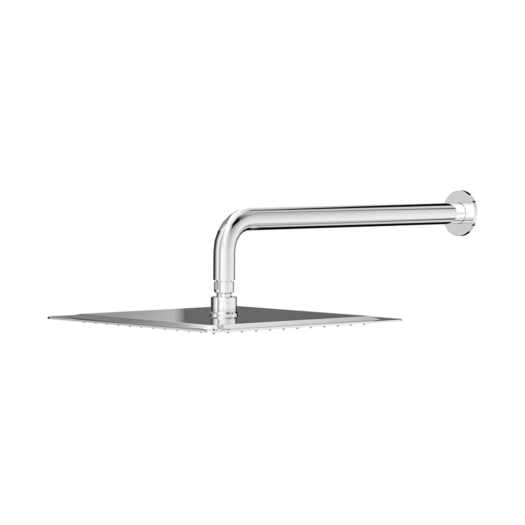 Aspire Nuovo Overhead Shower With Arm (300mm Head 400mm Arm) - Chrome