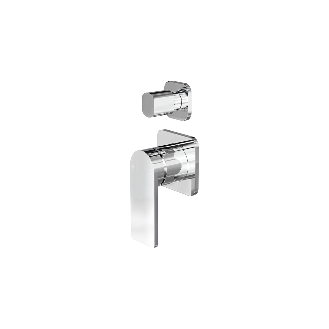Aspire Nuovo Shower/Bath Mixer Diverter (Separate Plate) - Chrome
